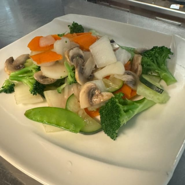 Steamed Vegetables.